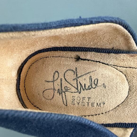 LifeStride Cassidy Navy Espadrille Flats | Size 9.5 | Soft System Comfort - Picture 9 of 10